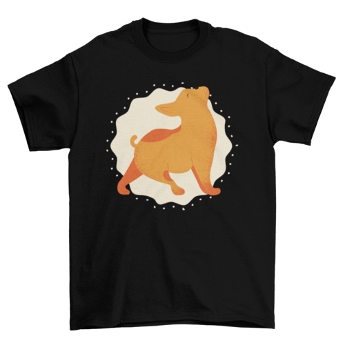 Dog pet yoga t-shirt design