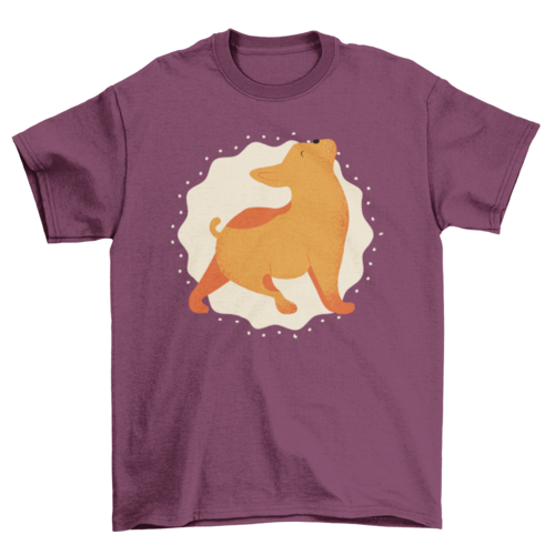 Dog pet yoga t-shirt design