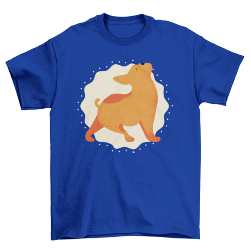 Dog pet yoga t-shirt design