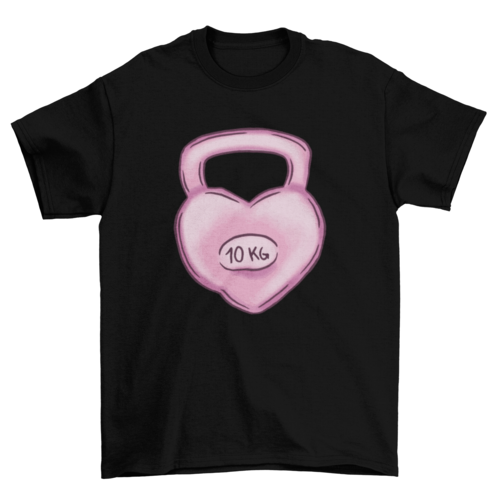 Love kettlebell t-shirt design