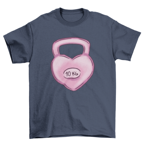 Love kettlebell t-shirt design