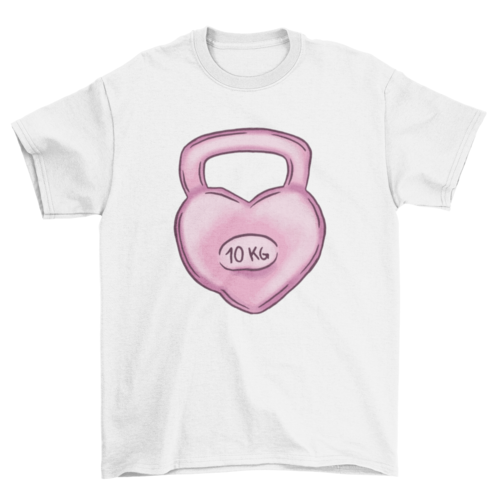 Love kettlebell t-shirt design